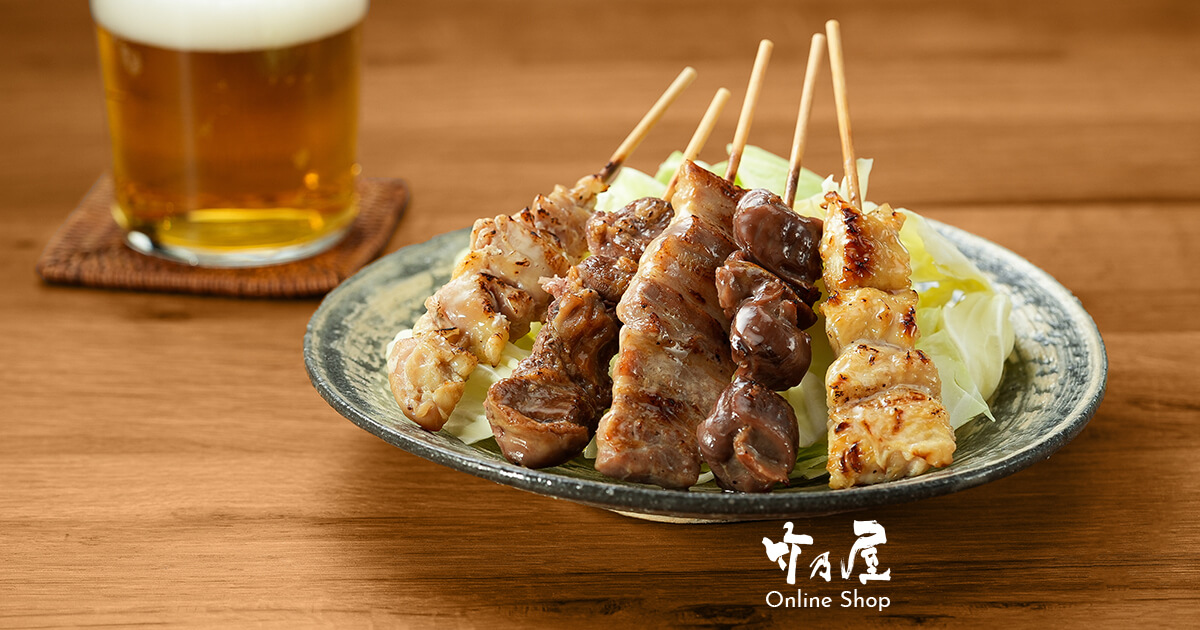 不死鳥焼き鳥セット5匹セット 竹乃屋の焼き鳥【塩焼セット】（5種入×1パック）A ｜ 竹乃屋オンライン